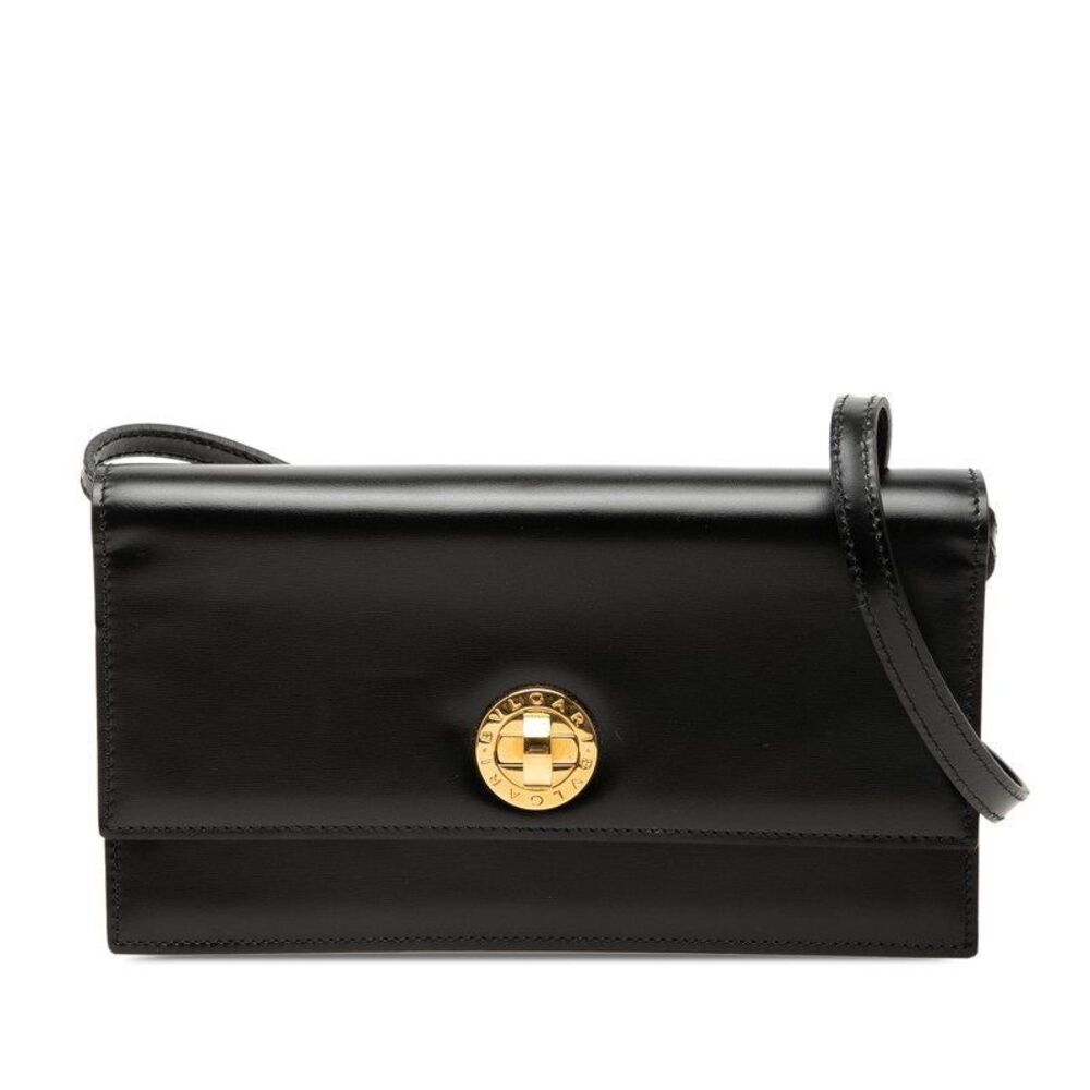 Bvlgari Logo Leather Shoulder Bag